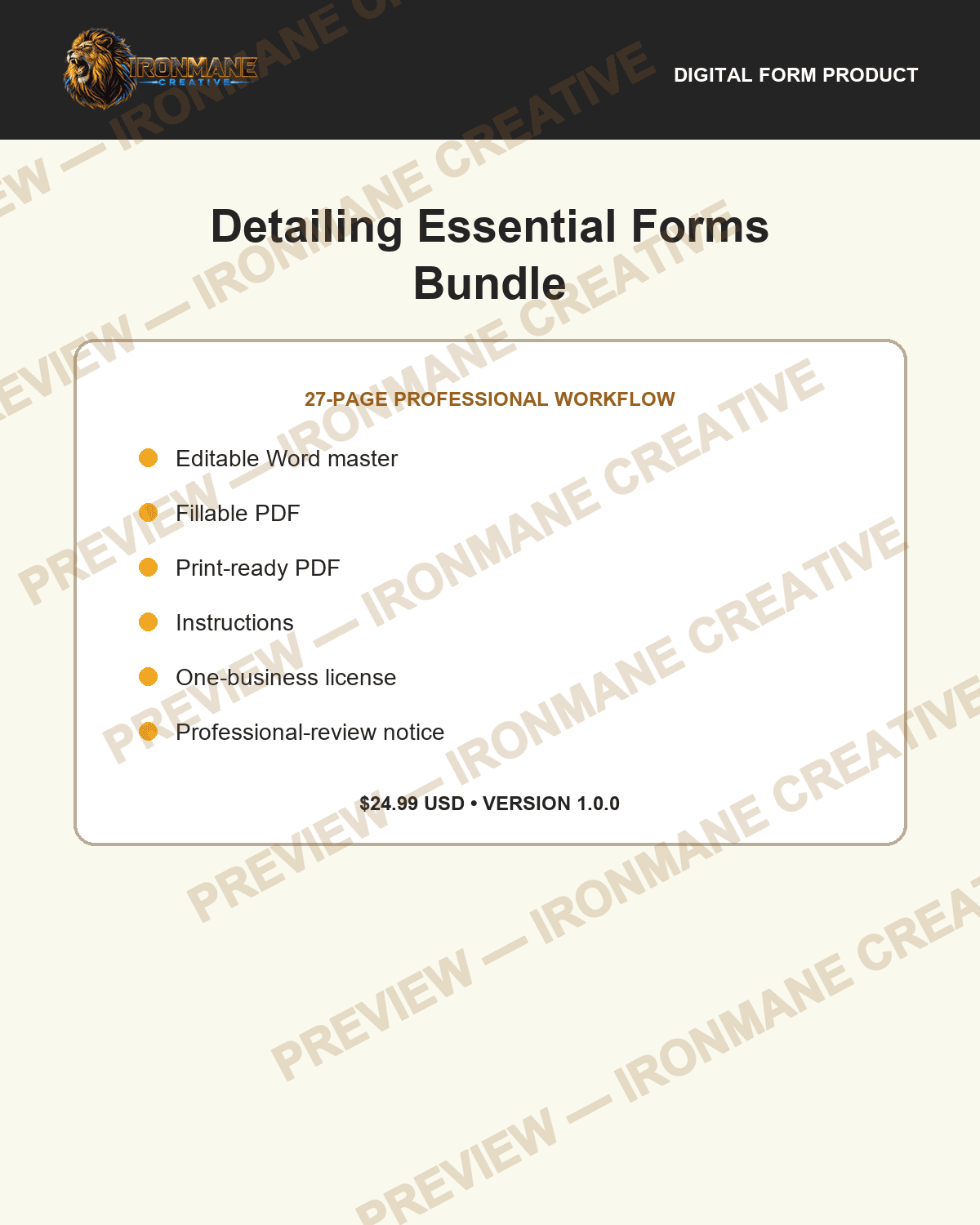 Preview of Essential Forms Bundle