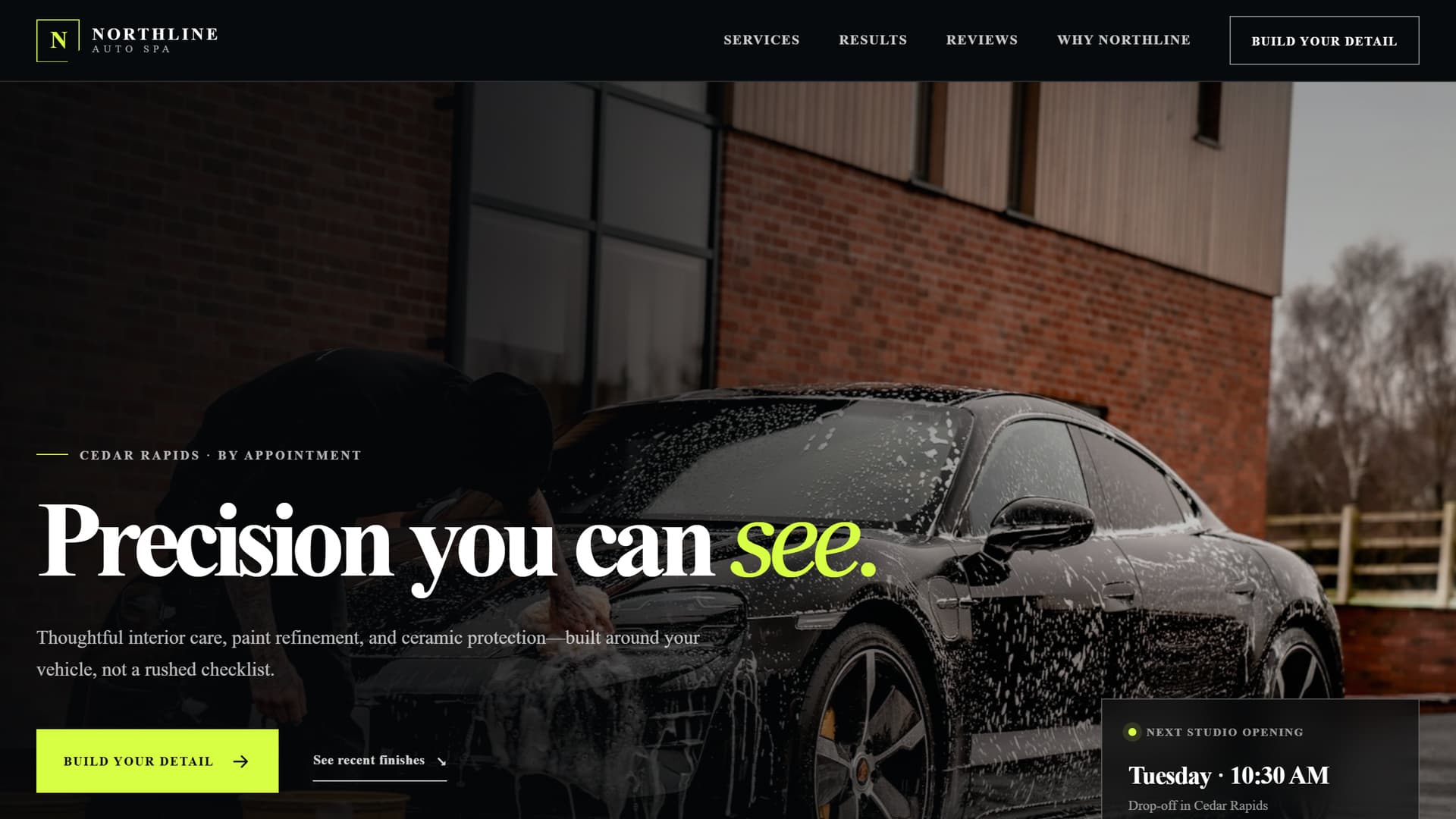 Northline Auto Spa website preview